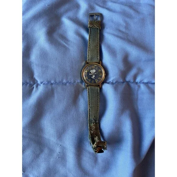 Vintage Timex Snoopy Tennis Wind-Up Watch Parts Or Repair